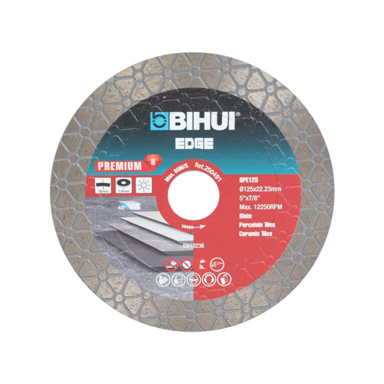 BIHUI DPE125 – Disk diamanti për prerje dhe lëmim buzësh 125 mm