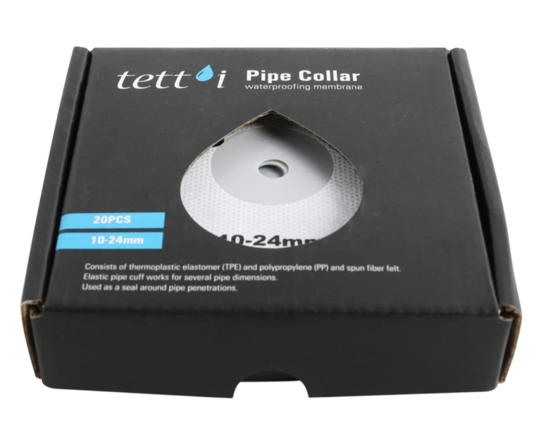 TETTI TFPM-1024 – Manshetë hidroizoluese për tuba Ø10-24 mm